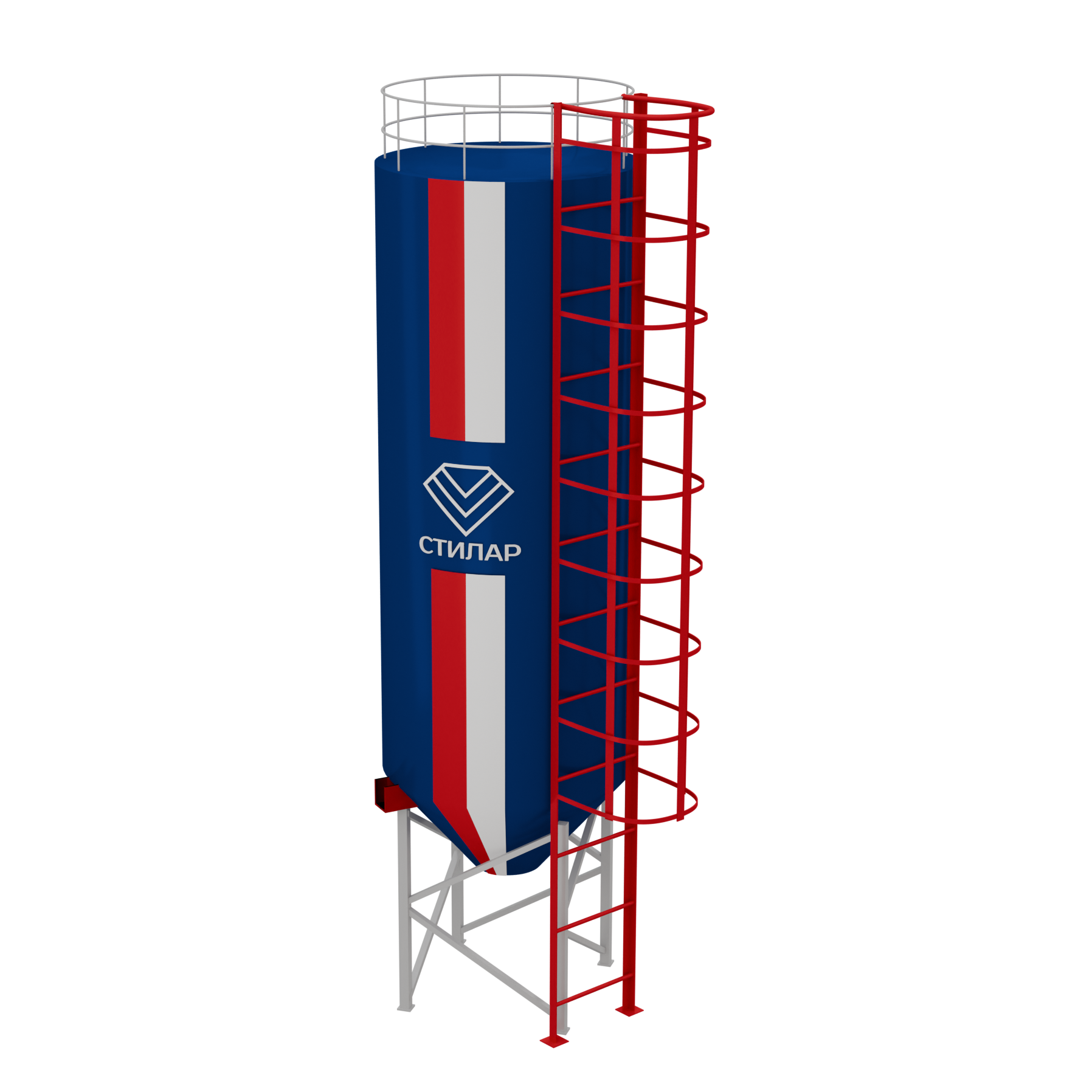 Цельносварный силос для песка 200 м³ от производителя